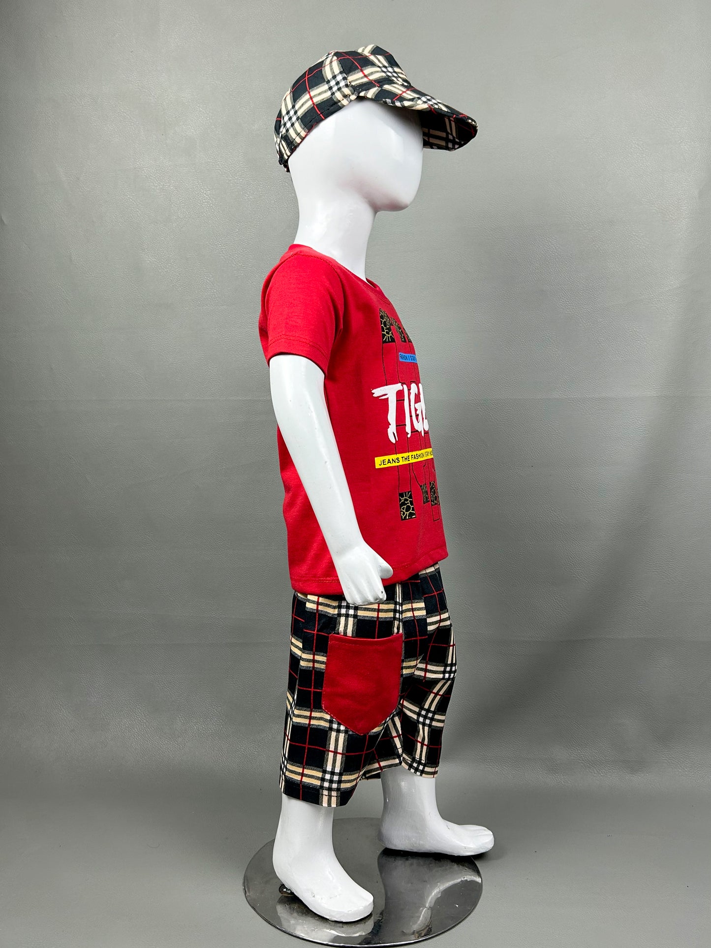 1Yr - 4Yrs Tiger Red Suit For Kids RZ BS283