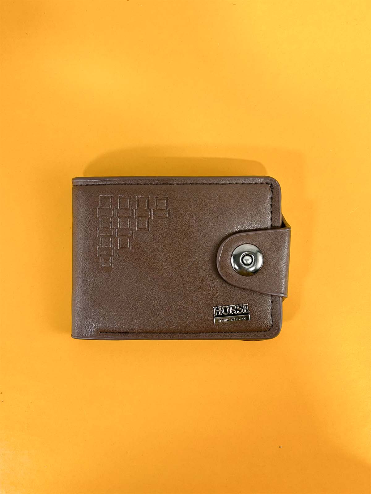Brown Syn-Leather Wallet For Men MW54