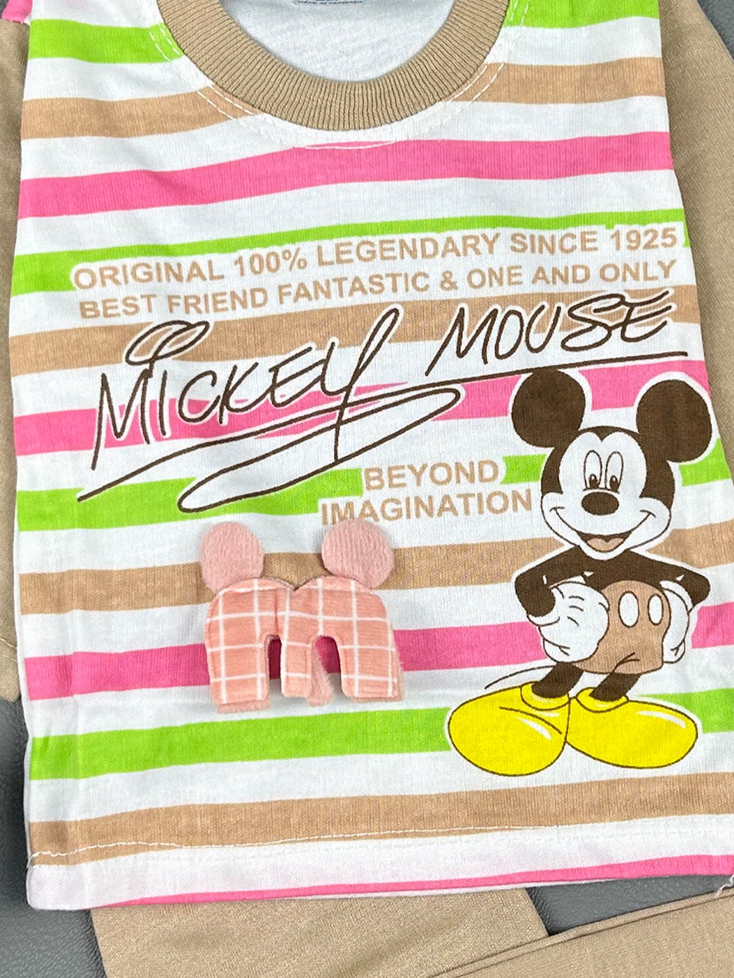 3Mth - 9Mth Light Brown Mickey Suit For Newborns HG NBS189