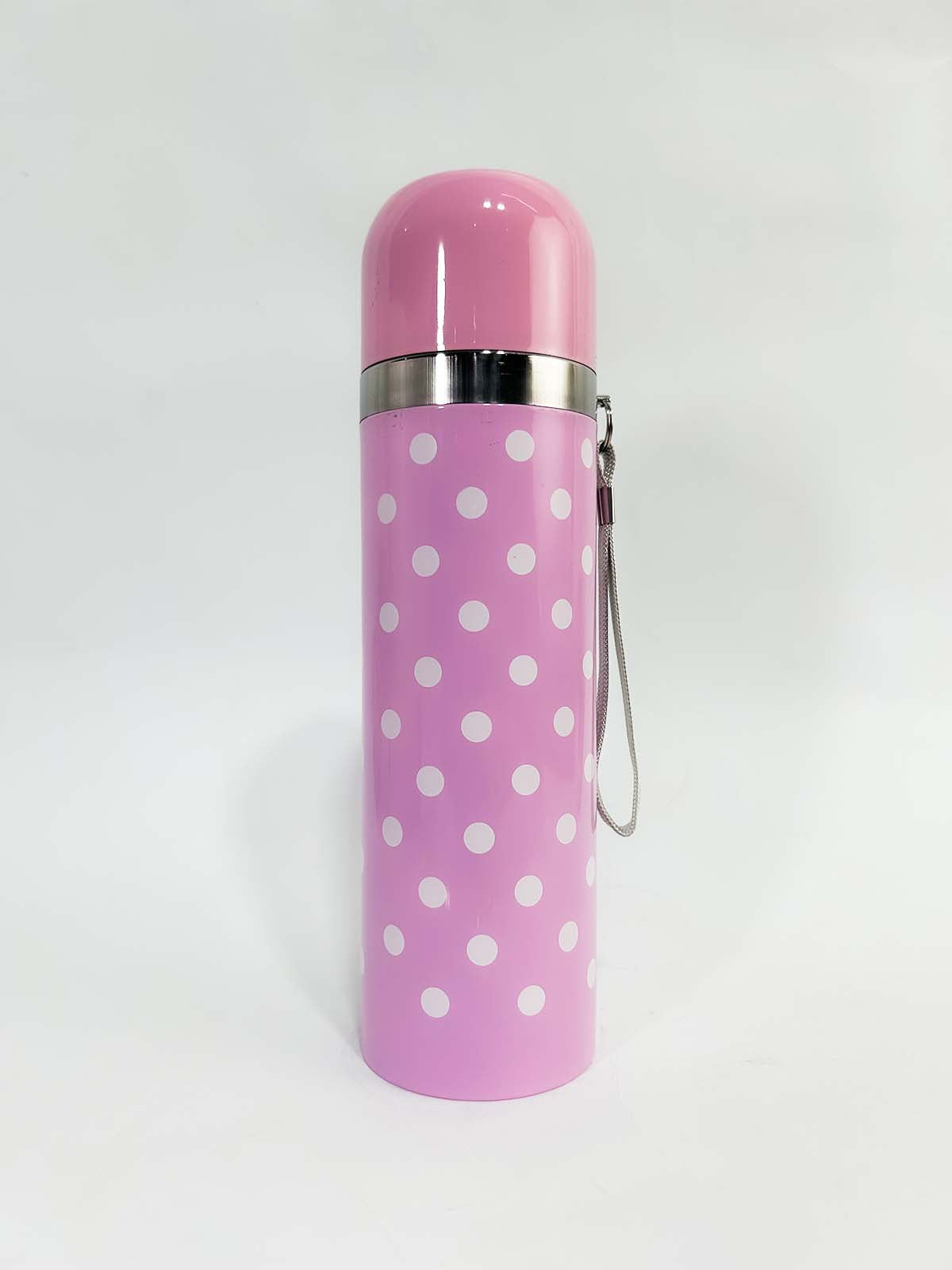 Dot Pink Stainless Steel Bottle 500ML D-57