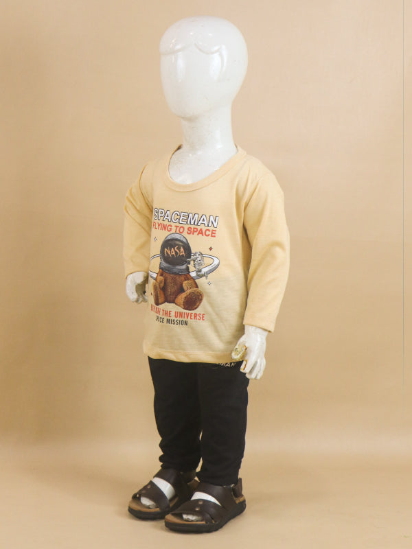 1Yr - 4Yrs Space Light Fawn Suit For Kids RG BS71