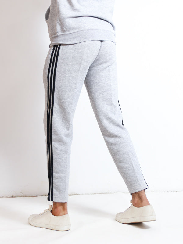 Men's 3-Stripes Track Suit Light Grey