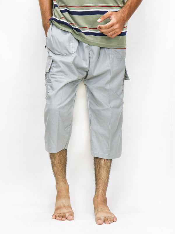 MS75 Men's Cargo 3-QTR Short Light Grey