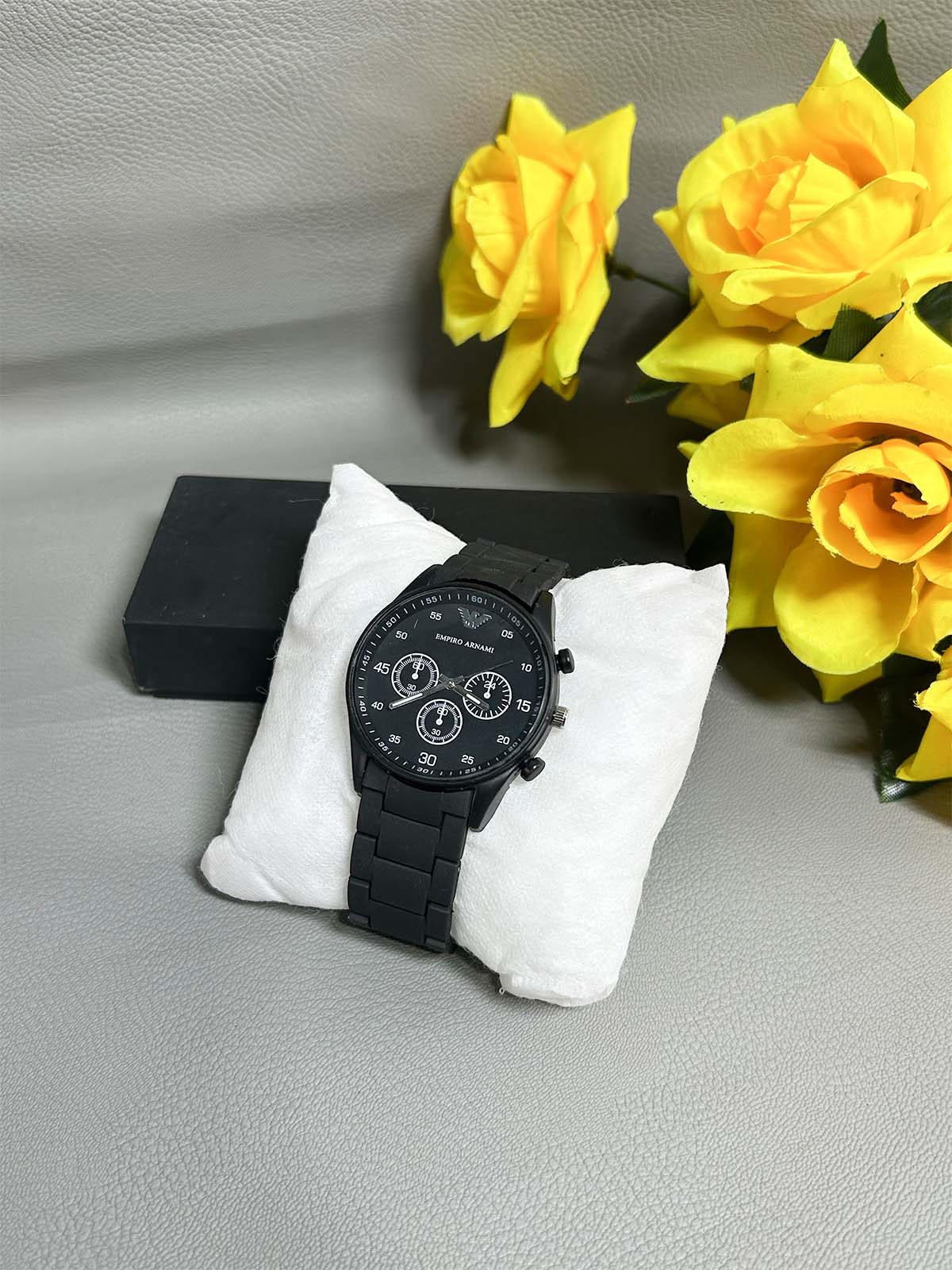 Black Fiber Watch For Men MW151