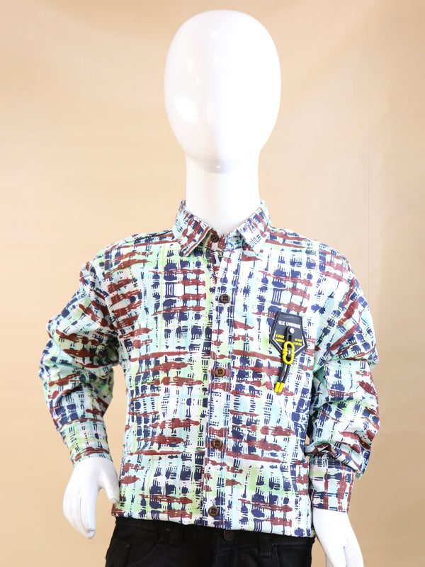 NB Boys Casual Shirt 3Yrs - 12Yrs GX Unique Light Green