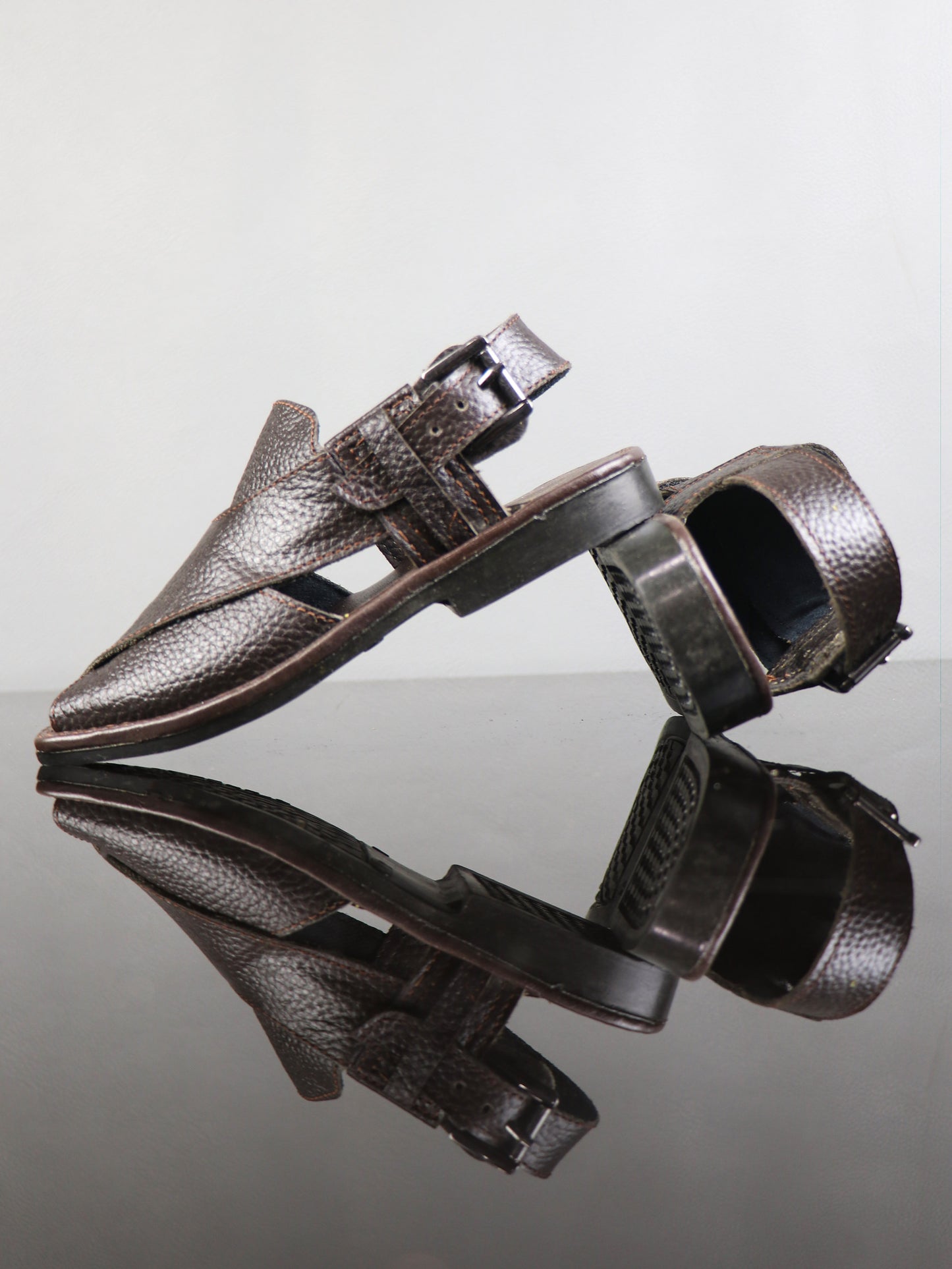 BPC02 Boys Peshawari Sandal 13Yrs - 17Yrs Brown