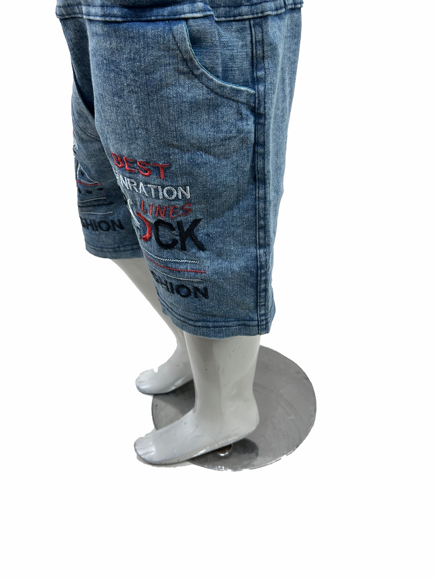 1.5Yrs - 4Yrs Super Blue Denim Jeans Short For Boys BJS05