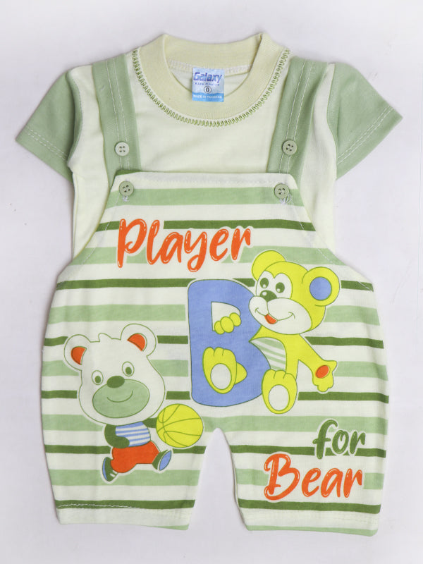 NBS05 HG Newborn Baba Romper 0Mth - 6Mth Player Light Green