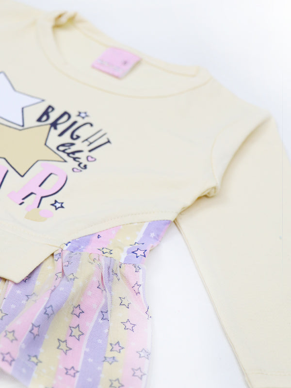 BG Girls Suit 1Yr - 4Yrs Star Light Yellow