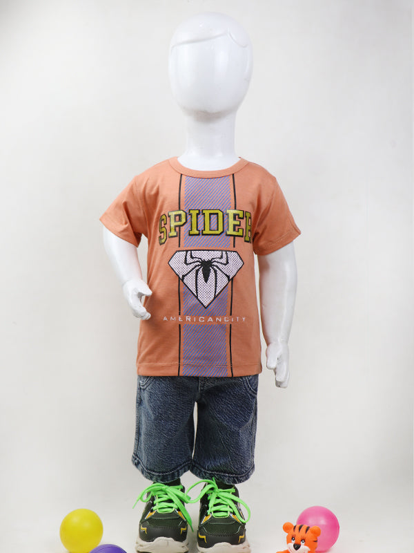 BS21 RZ Kids Suit 1Yrs - 4Yrs Spider Dark Peach