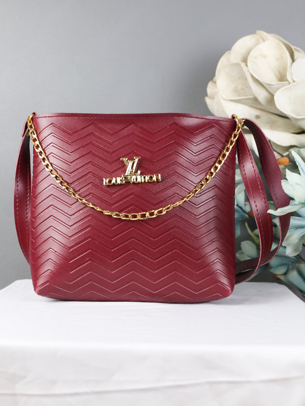 Women's LV Handbag Maroon