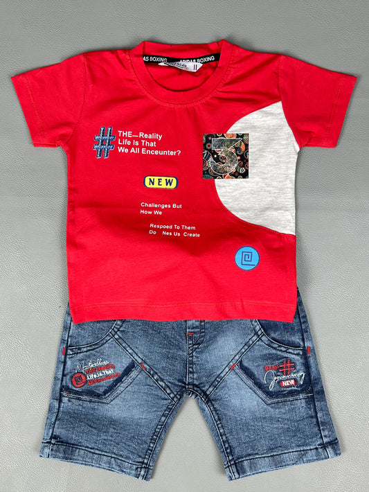 1Yr - 4Yrs Reality Red Suit For Kids AJ BS309
