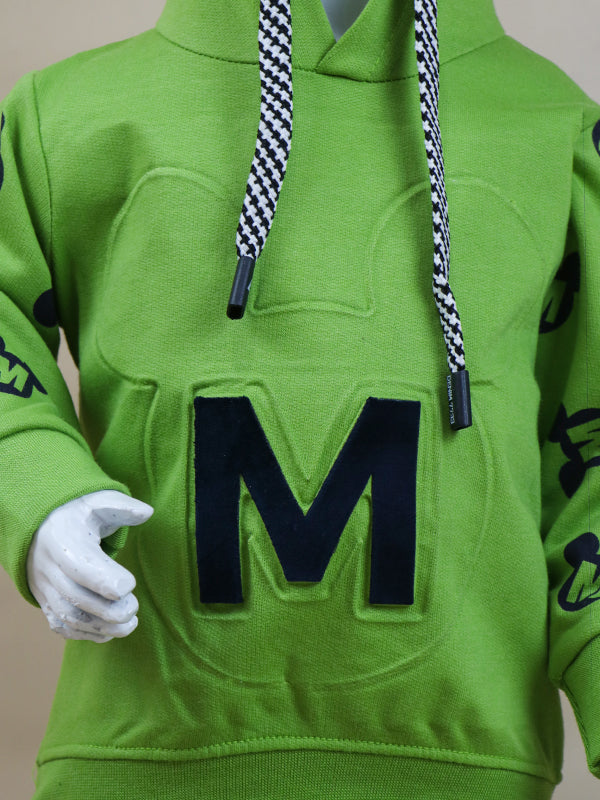 BS12 SK Hooded Kids Suit 1Yr - 4Yrs M Green