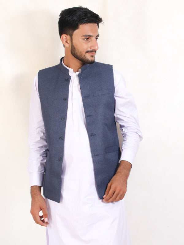 Waistcoat for Men Blue - Main Image