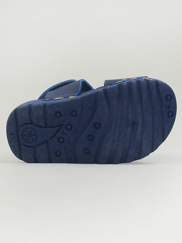 BSD25 Boys Sandal 1Yrs - 8Yrs Ad Yellow Blue
