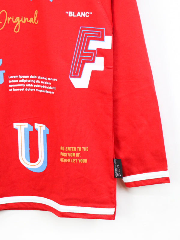 ATT Boys T-Shirt 5Yrs - 10 Yrs Original Red
