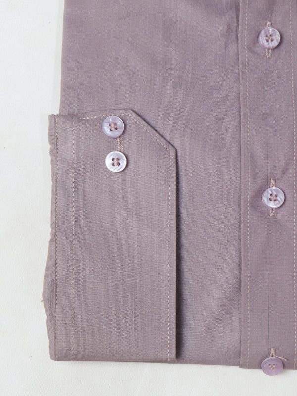AZ Men's Formal Dress Shirt Plain Light Pink Shade