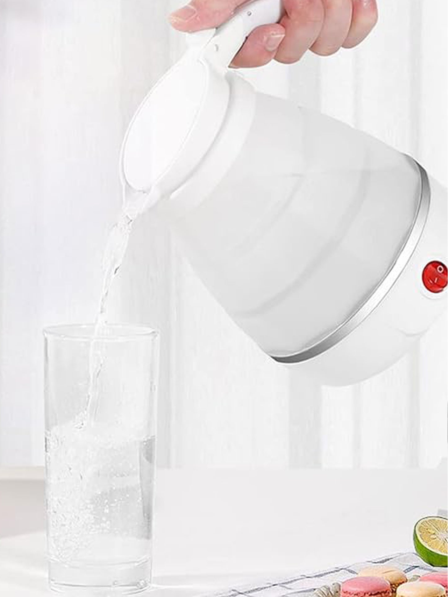 Travel Collapsible, Portable, Foldable Mini Electric Kettle - 600ML Multicolor