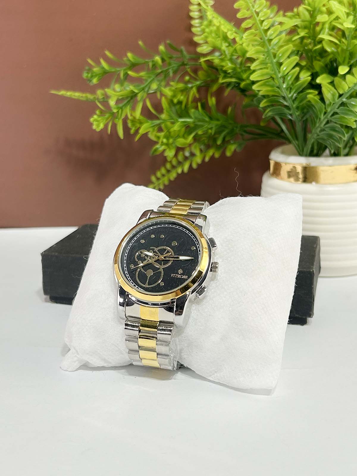 Silver Stainless Steel Watch For Men MW193