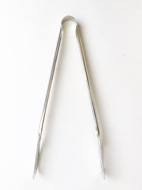 Stainless Steel Food Serving Tongs Silver
