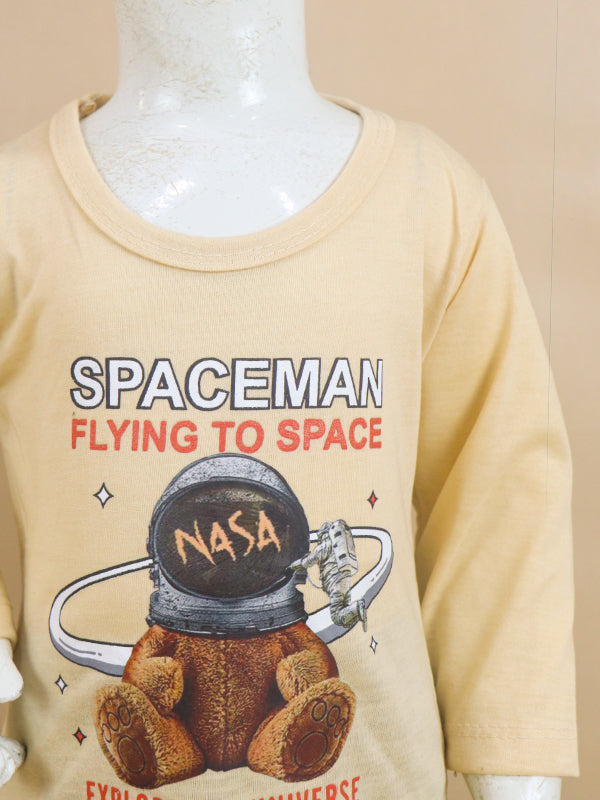 1Yr - 4Yrs Space Light Fawn Suit For Kids RG BS71