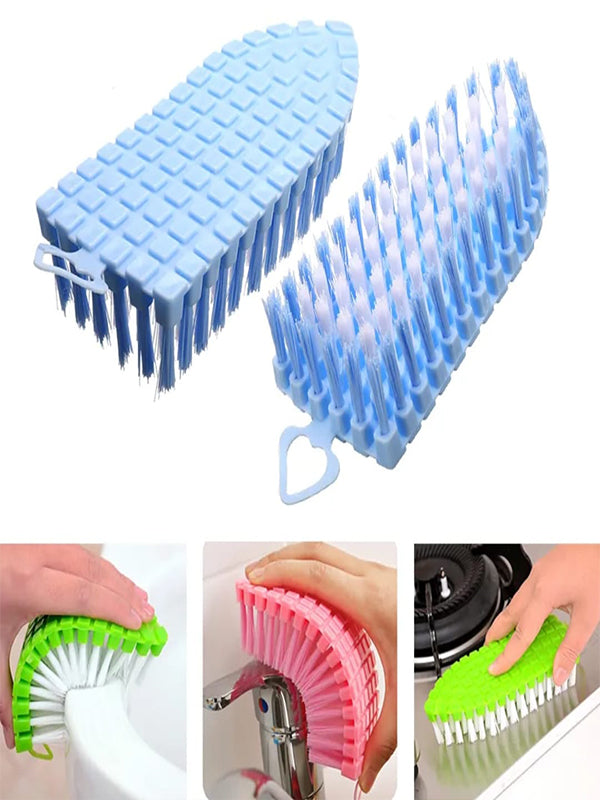 Degree Flexible Corner Cleaning Brush For Kitchen And Bathroom Multicolor