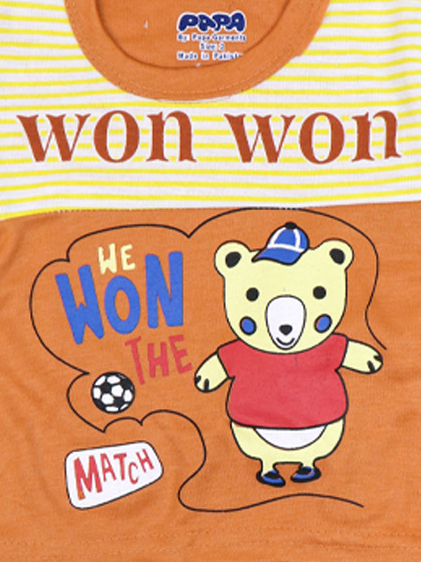 PG Newborn Baba Suit 3Mth - 9Mth Won Orange