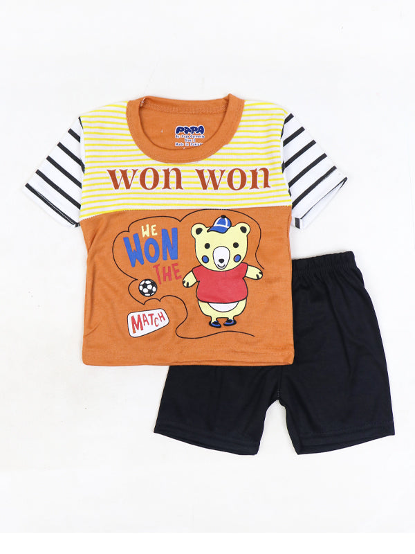 PG Newborn Baba Suit 3Mth - 9Mth Won Orange