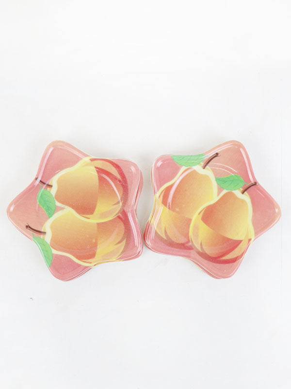 Pack Of 6 Star Shaped Coasters - Multi Print