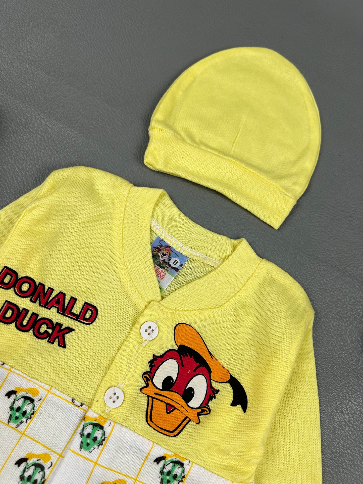 0Mth - 3Mth Yellow Donald Baba Suit For Newborns HG NBS198