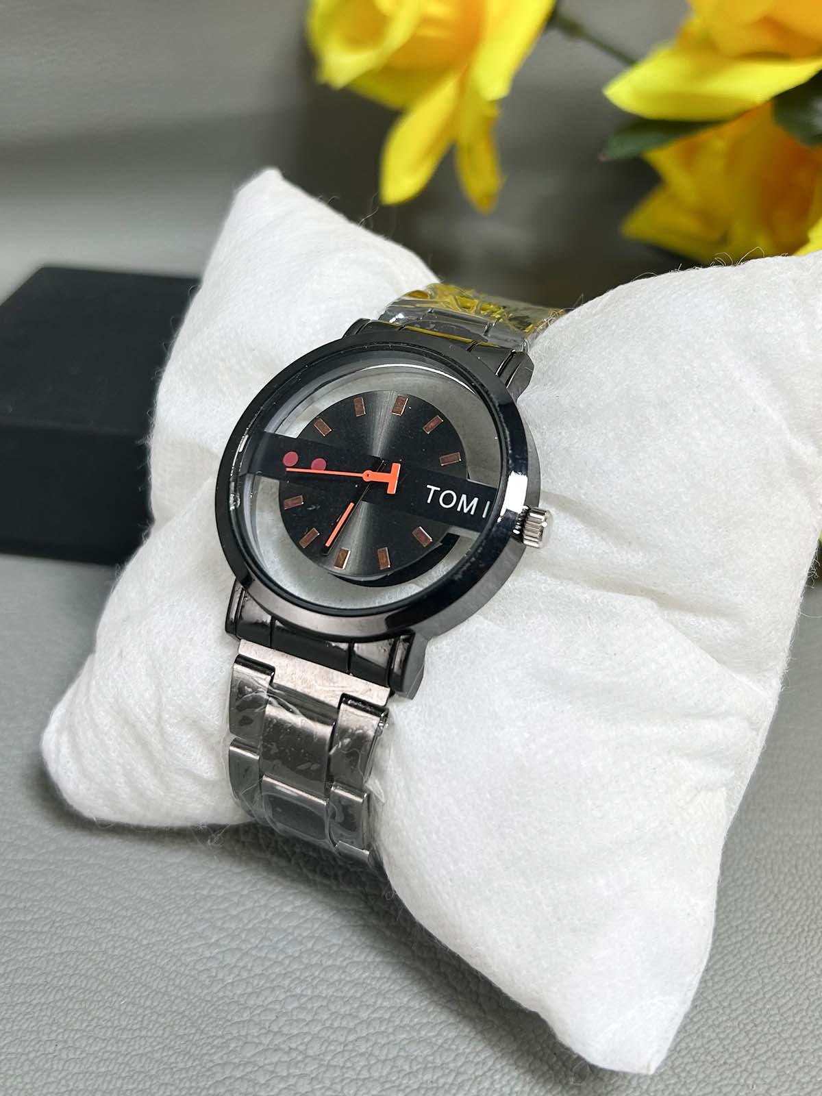 Black Stainless Steel Watch For Men MW152