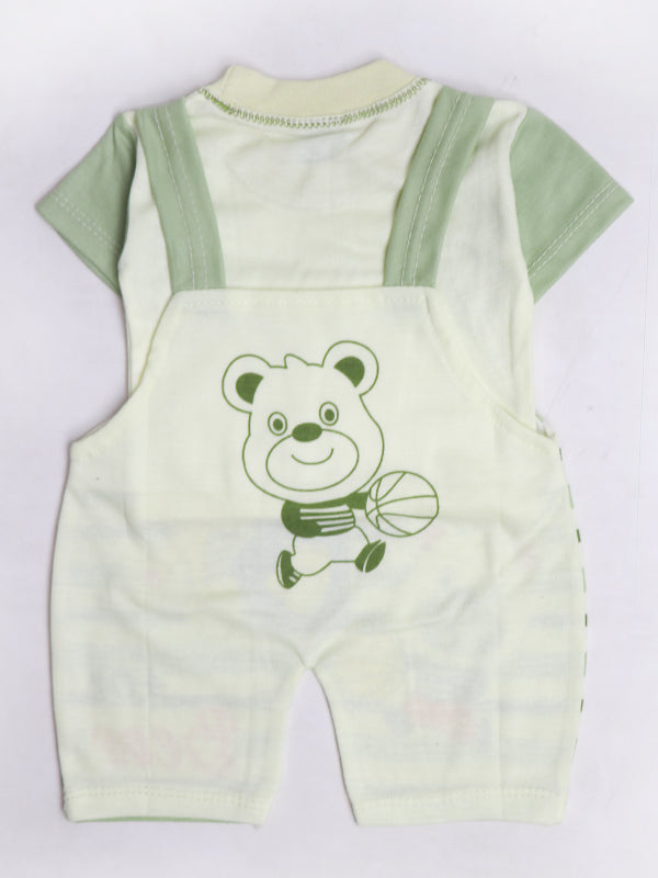 NBS05 HG Newborn Baba Romper 0Mth - 6Mth Player Light Green