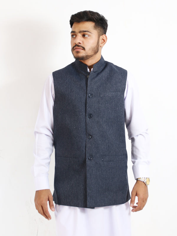 Waistcoat for Men Hex Blue