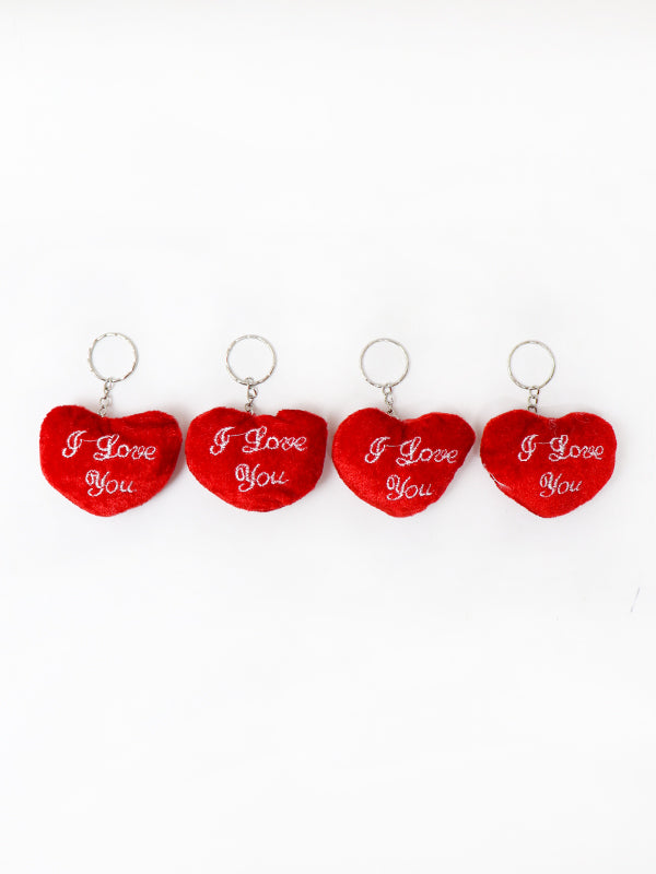 KC05 Heart Keychain Red - Pack of 4