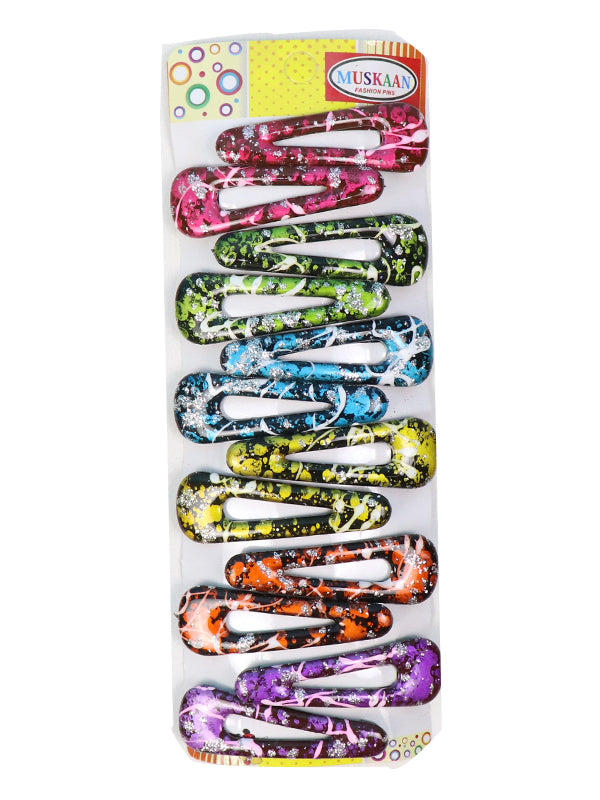 Pack of 12 Girl's Hairpins Multicolor & Multidesign H-003