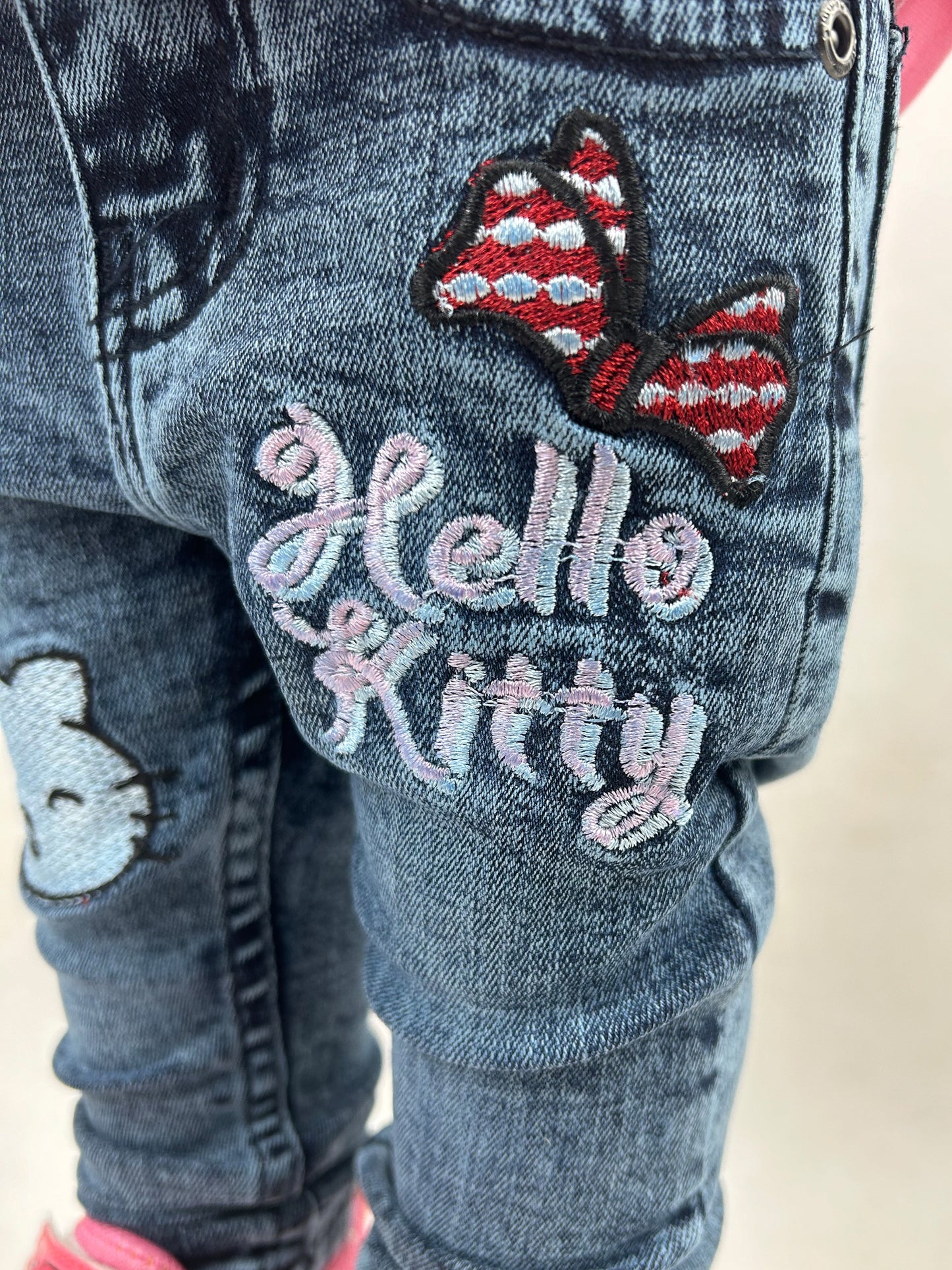2Yrs - 8Yrs Dusk Blue Stretchable Denim Jeans For Girls GJ14