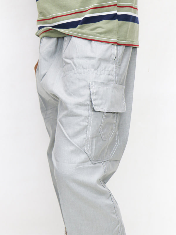 MS75 Men's Cargo 3-QTR Short Light Grey
