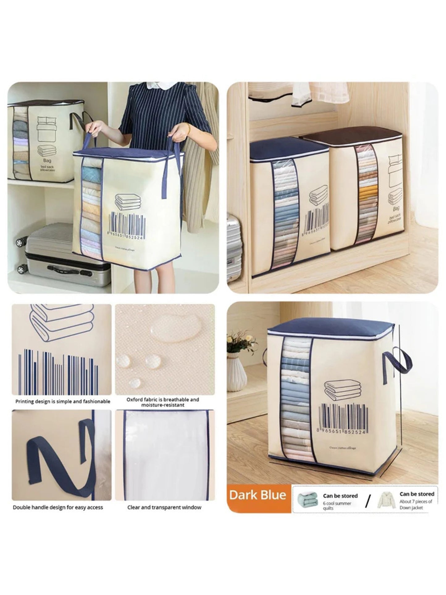 Multicolor Soft Fabric Storage Bag BG2