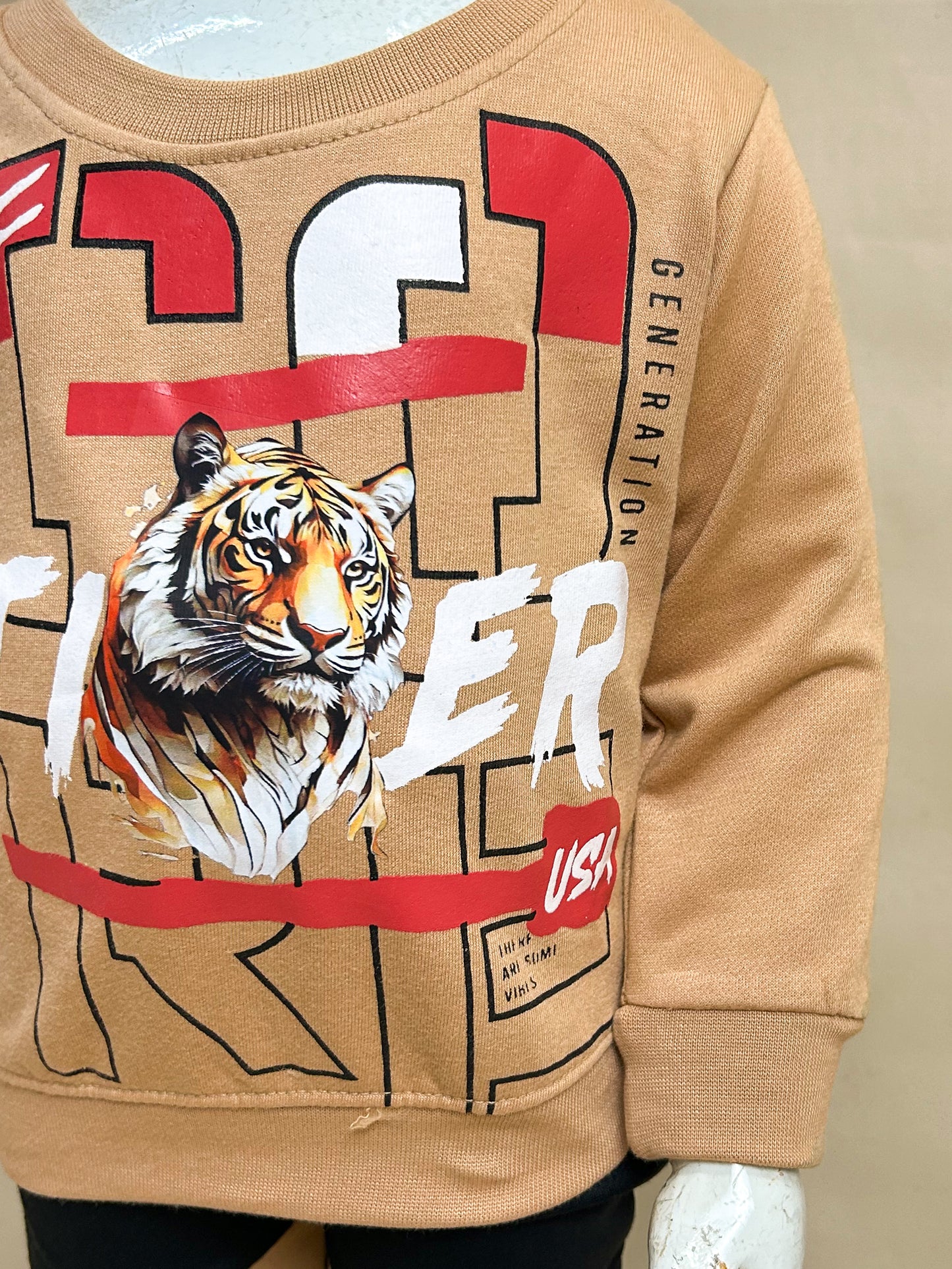 1Yr - 4Yrs Tiger Light Brown Suit For Kids SK BS120