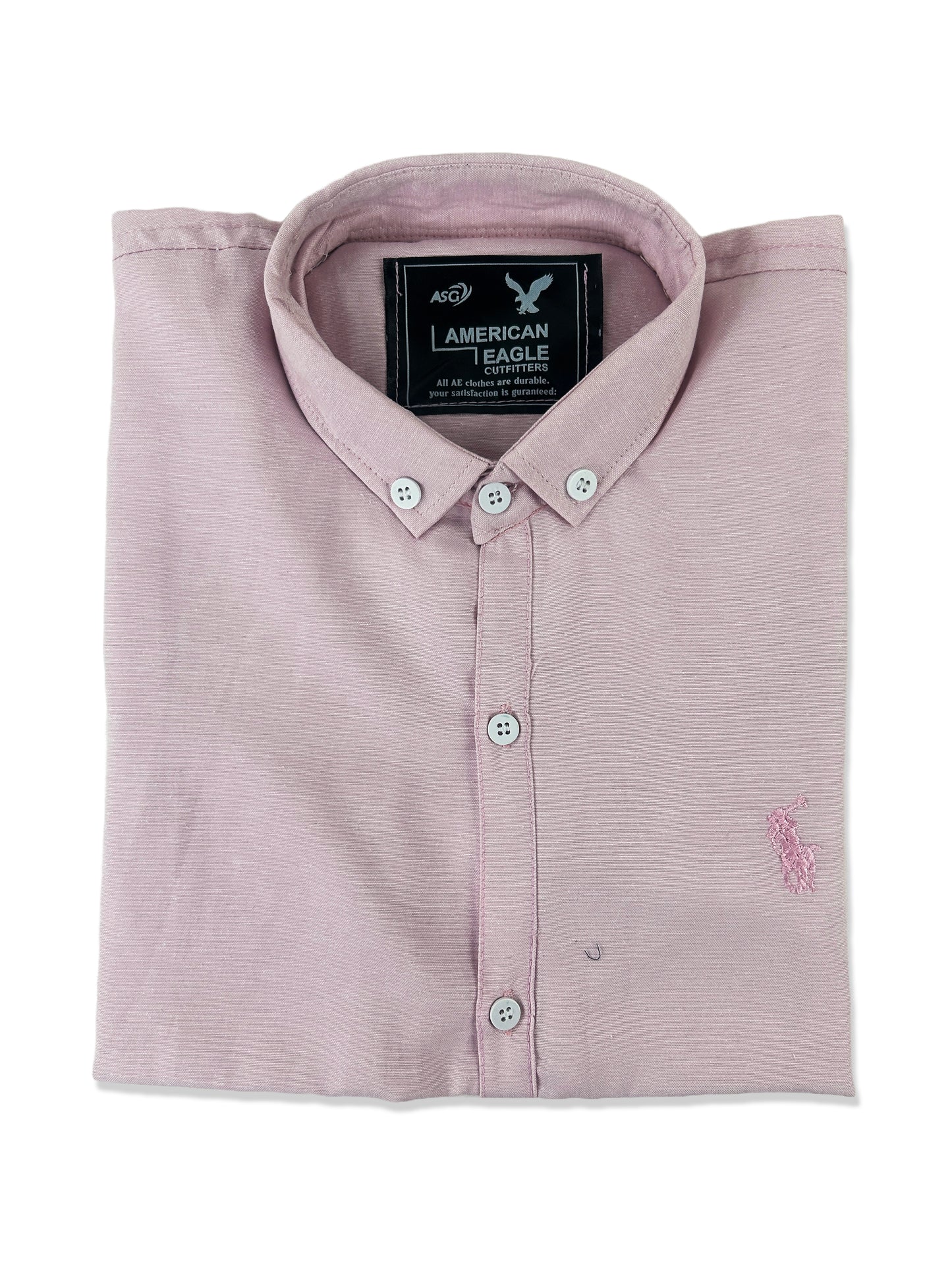 Pink Chambray Casual Shirt For Men MCS93