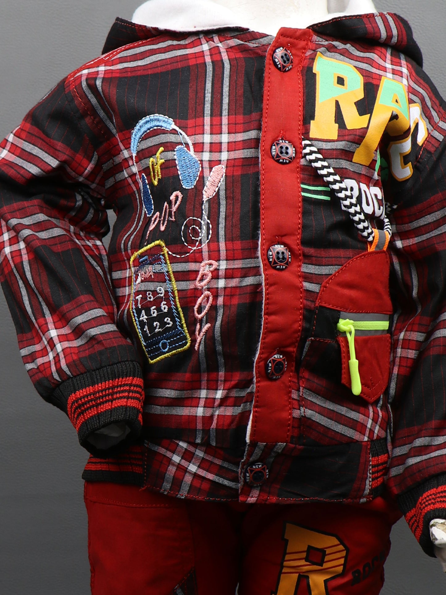 1Yr - 4Yrs Rock Red Suit For Kids IC BS190