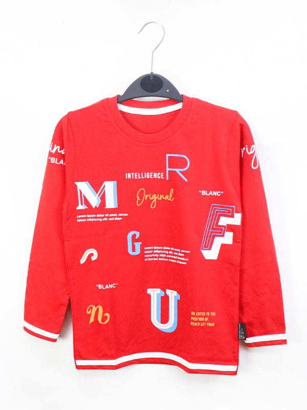 ATT Boys T-Shirt 5Yrs - 10 Yrs Original Red