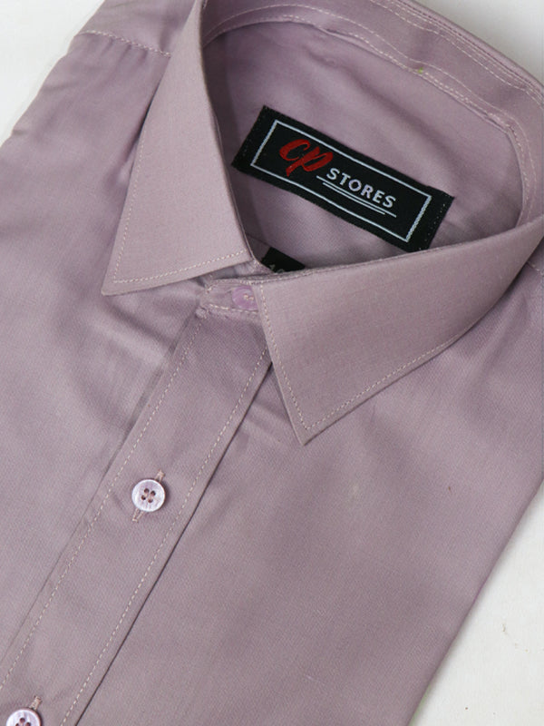 AZ Men's Formal Dress Shirt Plain Light Pink Shade