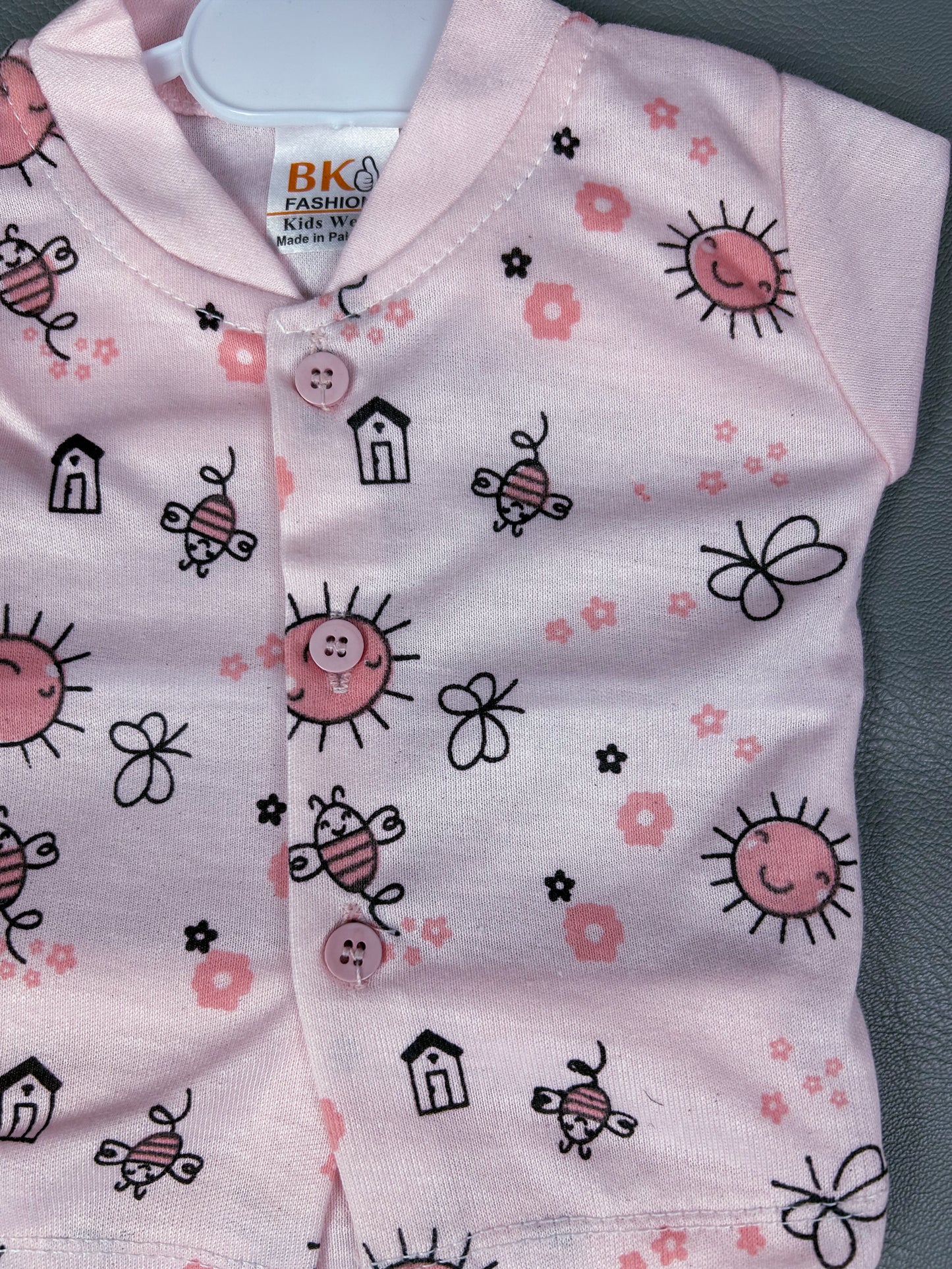 0Mth - 3Mth Bee Light Pink 5Pcs Gift Set For Newborn HG NBGS165