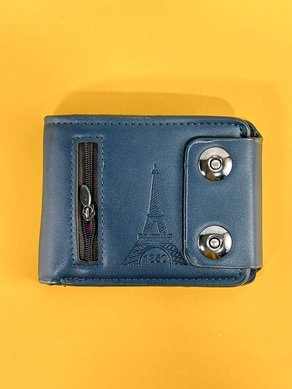 Blue Syn-Leather Wallet For Men MW73