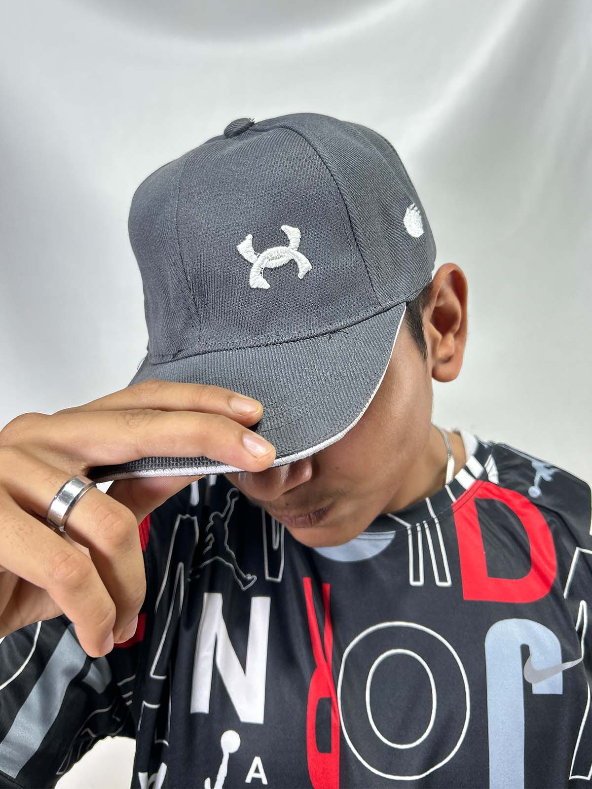 Grey Basic P-Cap For Men CAP23