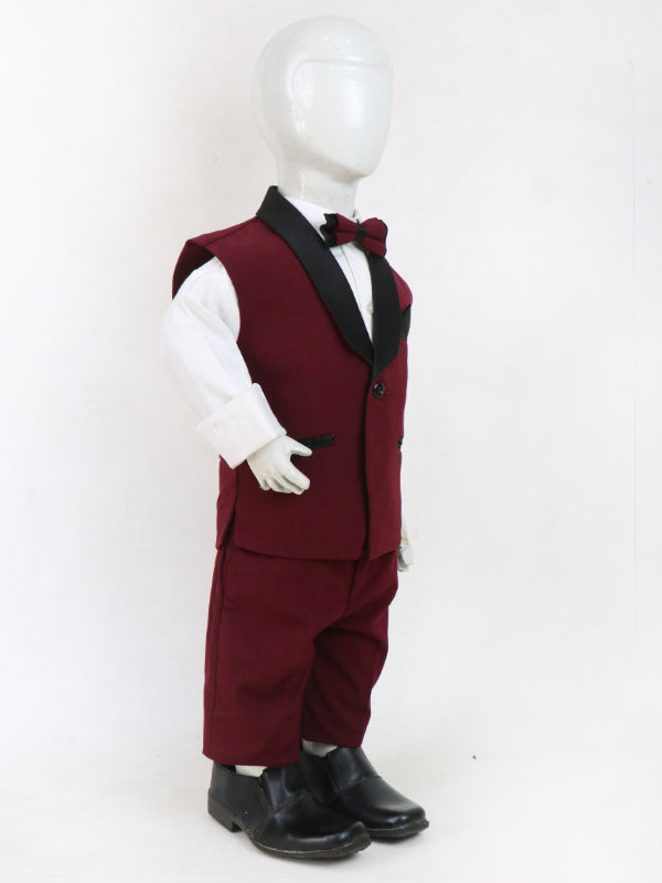 BCP05 4 PCS Suit for Boys 6Mth - 14Yrs Maroon