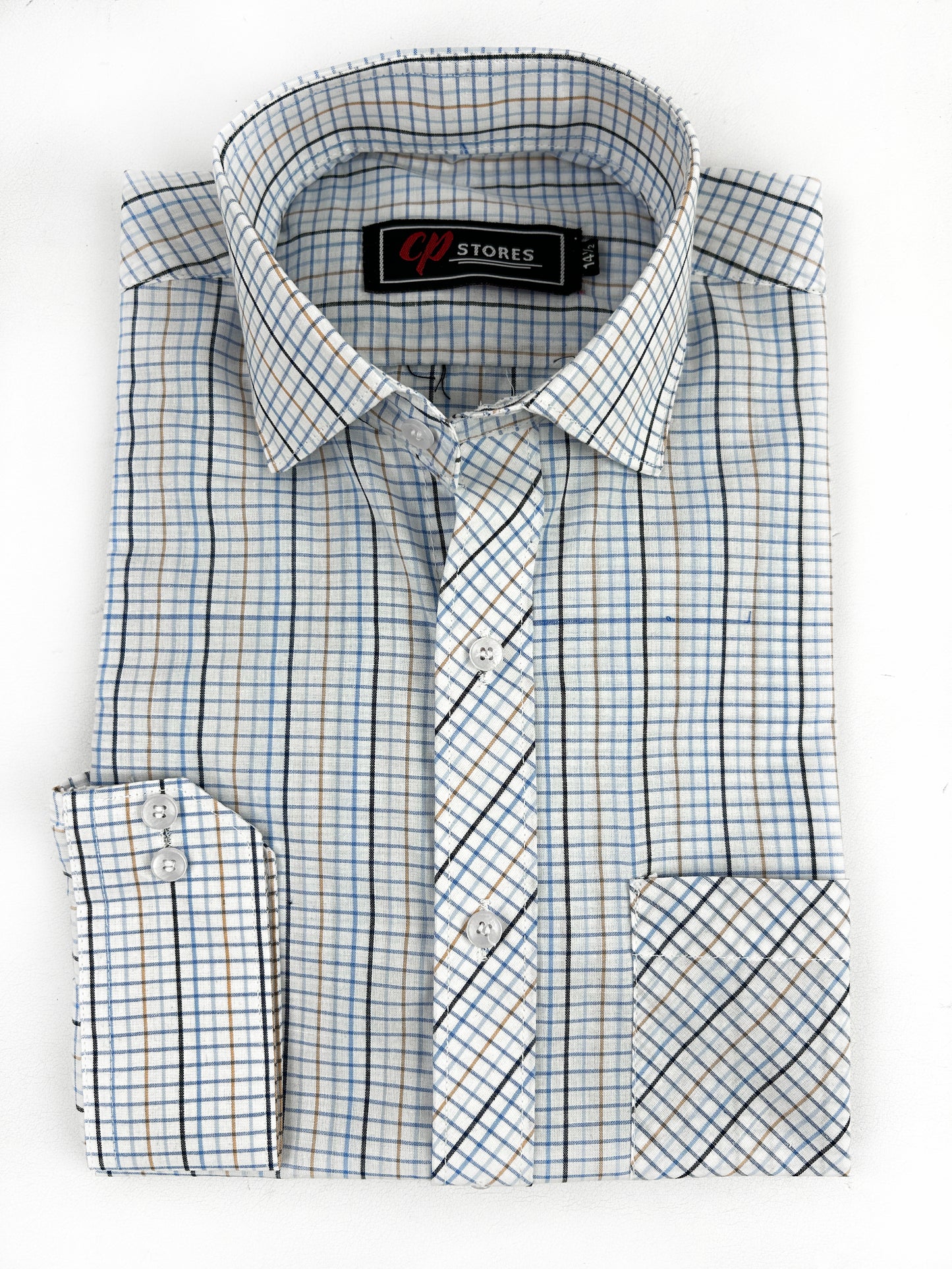 YB Checks Formal Dress Shirt For Men MFS308