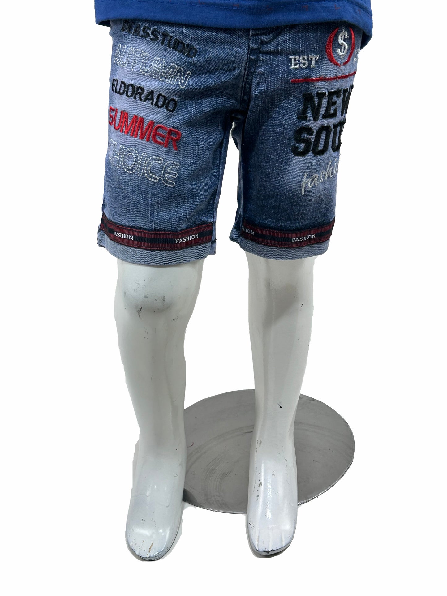 1.5Yrs - 4Yrs Summer Blue Denim Jeans Short For Boys BJS06