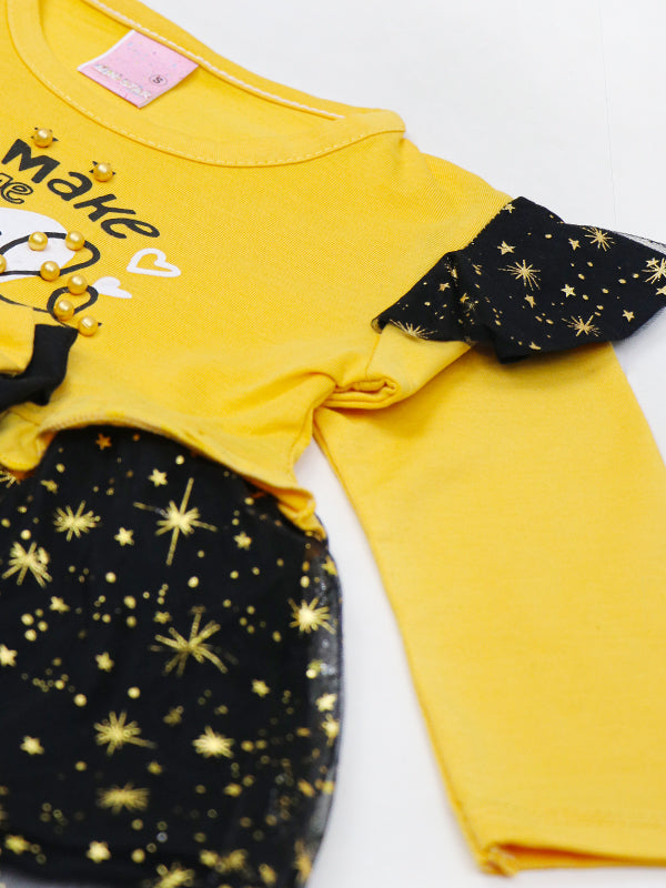 BG Girls Suit 1Yr - 4Yrs Make Me Smile Yellow